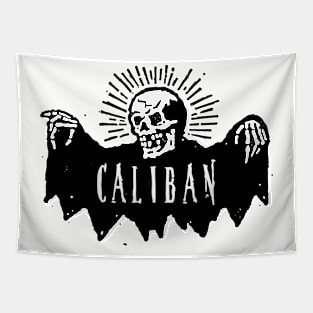 caliban skeleton skull Tapestry