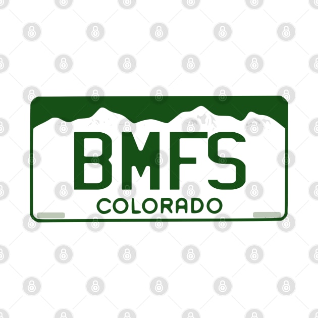 BMFS Colorado License Plate by GypsyBluegrassDesigns