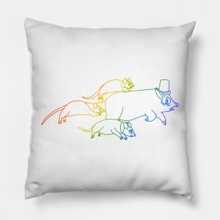 Don't Panic: Organize! (Rainbow Version 2) Pillow