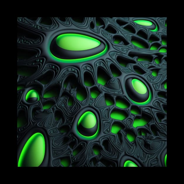 Si-Fi Electro, with pattern, realistic, photo, black, green by KK-Royal