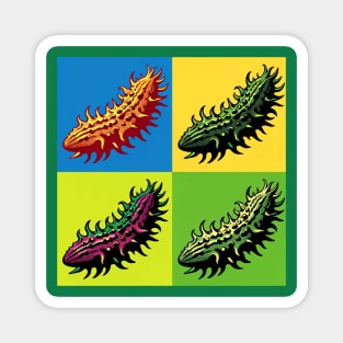 Pop Sea Cucumbers Art - Trendy Marine Life Magnet