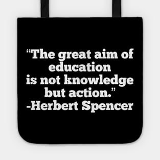 Not Knowledge But Action Tote