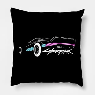 Car lights - Cyberpunk Pillow