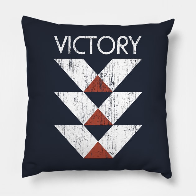 The Victory Project Pillow by fatbastardshirts