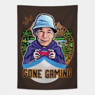 Funny Gamer - Gone Gaming Tapestry