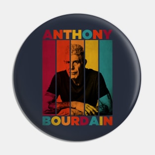 Anthony Bourdain Retro Pin