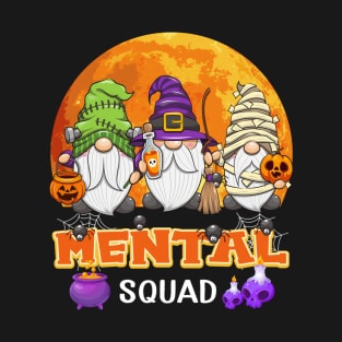 Mental Squad Halloween - Mental Health Gnome Matching T-Shirt