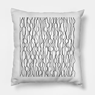 geometric waves lines design Pillow