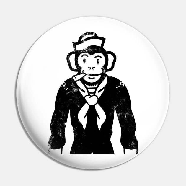 Sailor Monkey - Fade Pin by thebuggalo