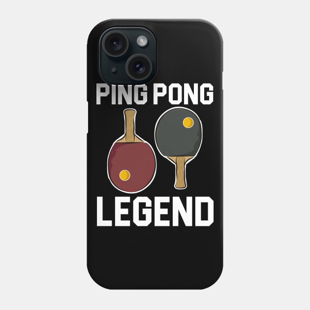 Ping Pong Legend Table Tennis Phone Case by dconciente