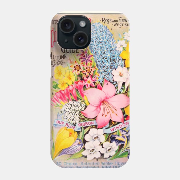 Autumn Florals Catalogue Cover (1899) Phone Case by WAITE-SMITH VINTAGE ART