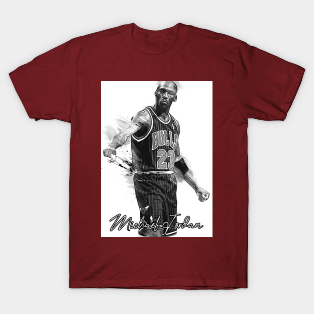 michael jordan minimalist art 7 - Michael Jordan - T-Shirt | TeePublic