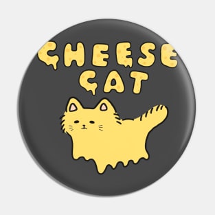 Cheese Cat Neko Kawaii Melting Cat Meme Logo Art Pin