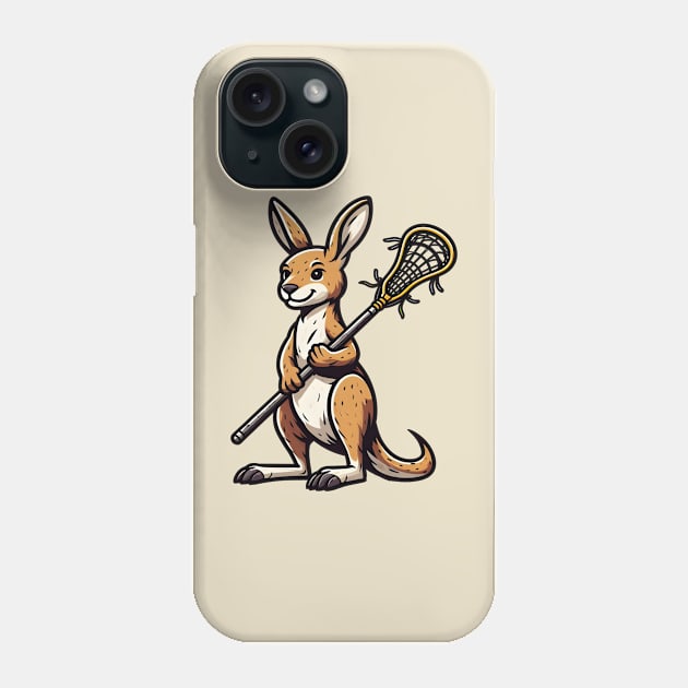 Lacrosse Kangaroo Phone Case by Japanese Fever