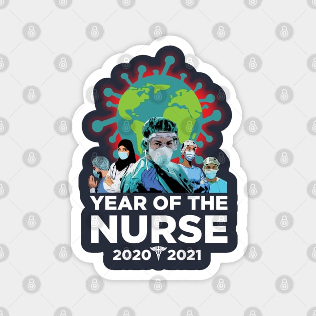 Year of the Nurse 2020-2021 Magnet by Botar Designs