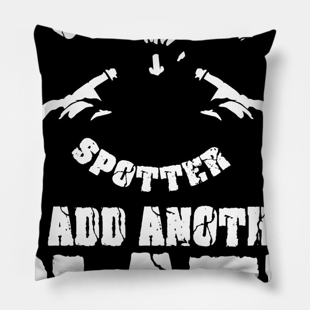 Gym Spotter Plate Pillow by Spikeani