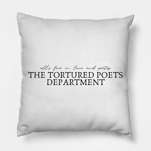 The Tortured Poets Department Pillow by theKKstore