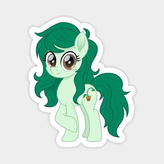 Wallflower Blush pony Magnet by CloudyGlow