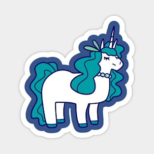 Blue Unicorn Magnet