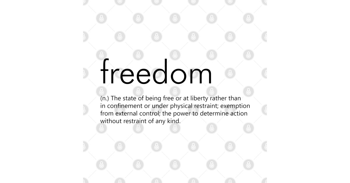 Freedom (Definition) Freedom Definition Pillow TeePublic