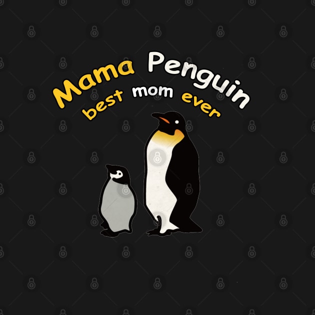 Penguin Mommy best mom ever by JHFANART
