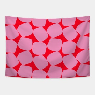 Bold Geometric Pattern 2 in Pink and Red Tapestry