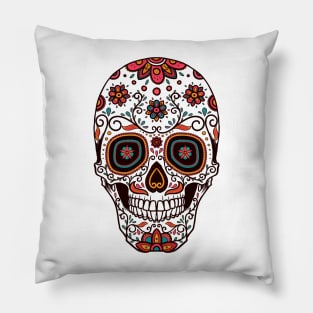 Colorful Skull Pillow