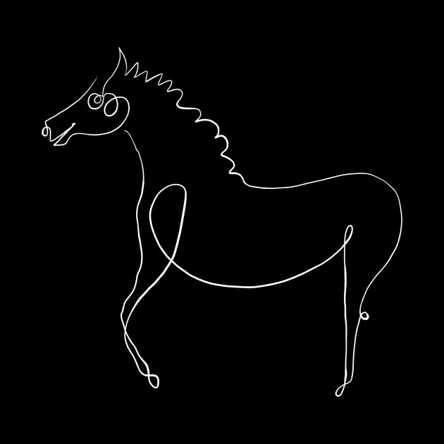 Picasso Line Art - Horse by shamila