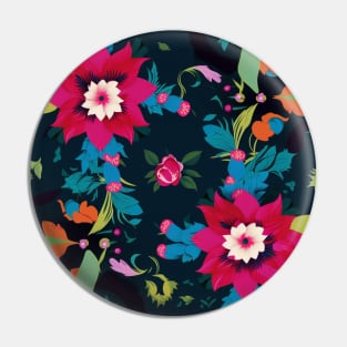 Colorful Flower Pattern V1 Pin