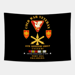 Cold War Vet - 46th Artillery Group - Fort Sill, OK - Missle Branch w COLD SVC Tapestry