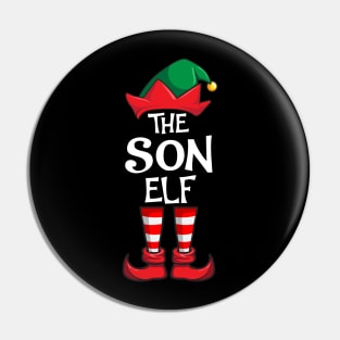 Son Elf Matching Family Christmas Pin