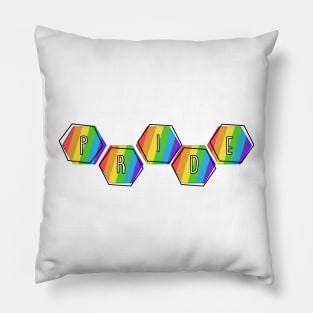 Rainbow Pride | Hexagons Pillow