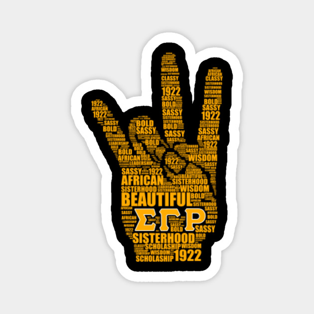 Sigma Gamma Rho SGRho 1922 Sorority Paraphernalia Hand Sign Gift