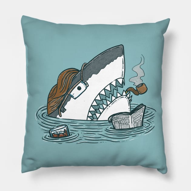 The Dad Shark Pillow by nickv47