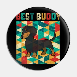 Best Buddy Dachshunds Pin