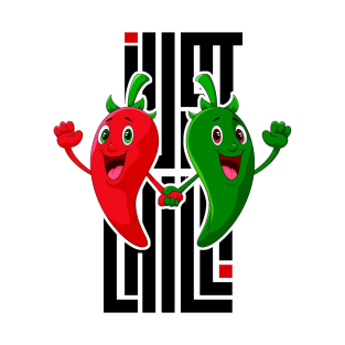 Just Red and Green Chilli T-Shirt