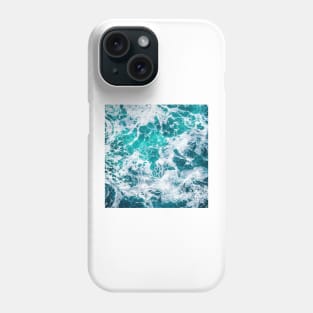 Ocean foam, Blue Ocean Summer Beach Waves Phone Case