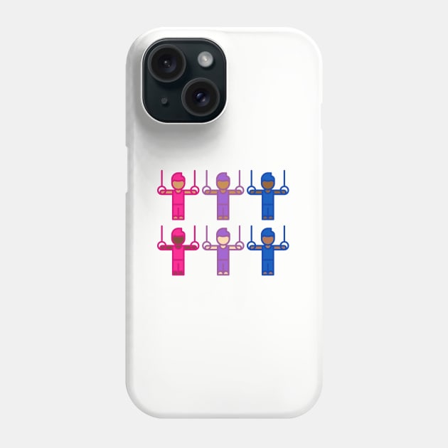 BISEXUAL RINGS Phone Case by Half In Half Out Podcast