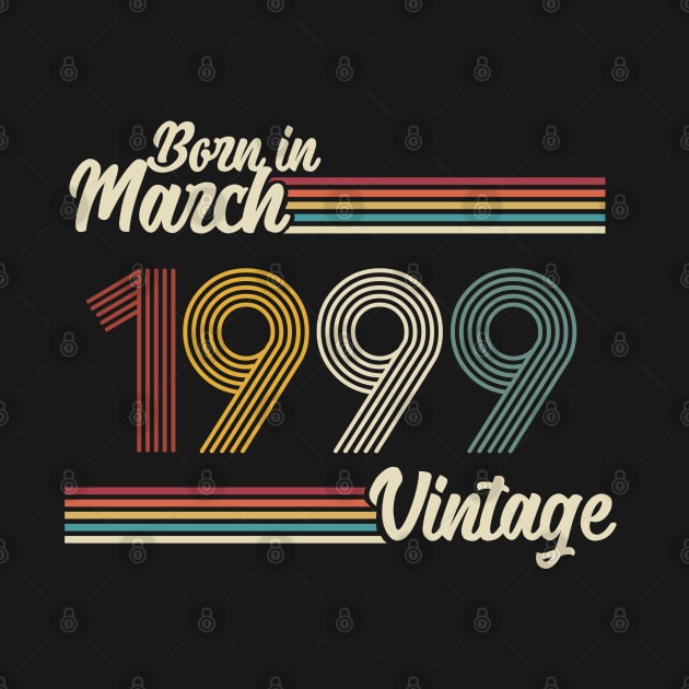 Vintage Born in March 1999 by Jokowow