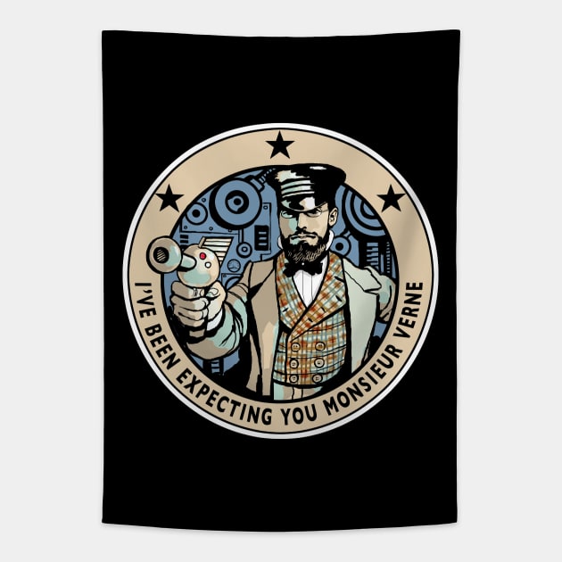 Jules Verne Steampunk Tapestry by Cohort shirts