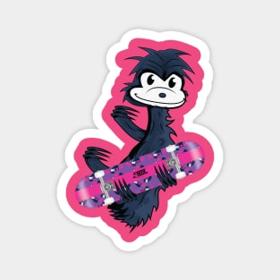 Sloth Style Skate Pink & Purple Magnet