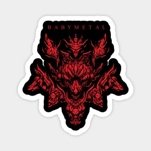 Baby Metal Fox God Magnet