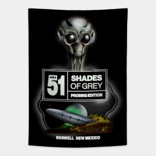 Area 51 Shades of Grey Tapestry