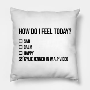 WAP- Kylie Jenner Mood Funny Quote Pillow