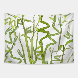 Green Bamboos Tapestry