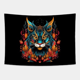 Bobcat Halloween Tapestry