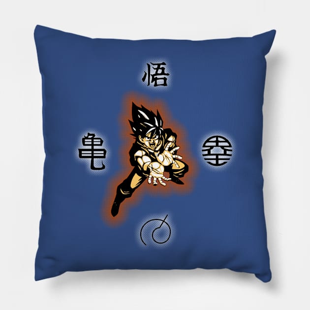 4 symbols Hero Pillow by EagleFlyFree