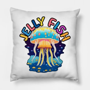 Animal Alphabet - J for Jellyfish Pillow