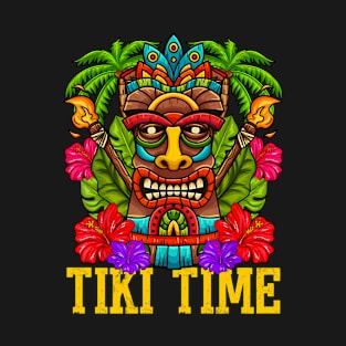 Tiki Hawaii Hawaiian Aloha Hula Surf Island Party T-Shirt