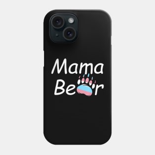 Trans Transgender Mama Bear LGBT Pride Flag Support Phone Case